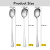 CTCEHL Salad Server Set, Stainless Steel Salad Spoons and Stainless