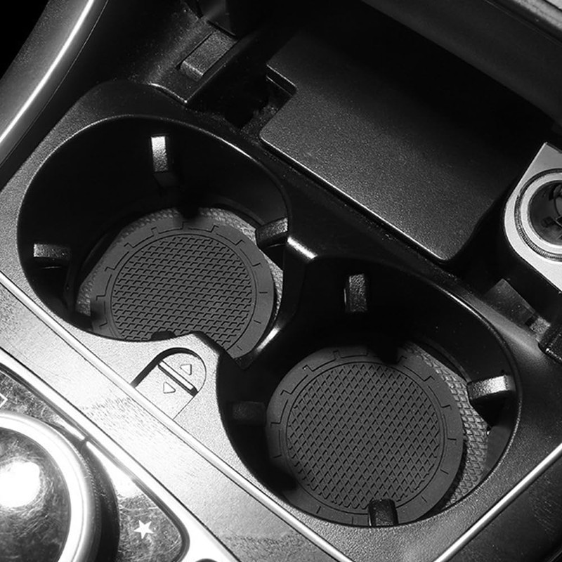 Ram® Universal Car Cup Holder Coasters, Anti-Grip Cup Holders for