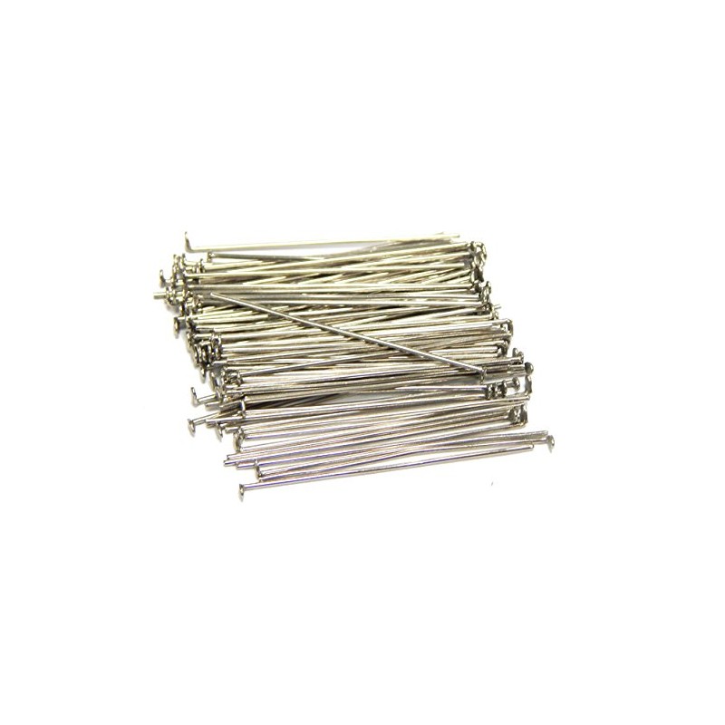 M316 Silver Plated Head Pins Pearl Pins 50 mm x
