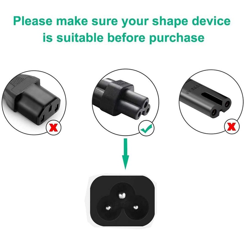 K-MAINS AC Power Cord Cable Plug for Zebra ZP 450