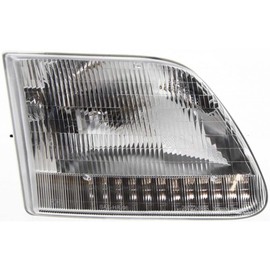 For Ford F-150 Headlight Assembly 2001 2002 2003 Passenger Side CAPA FO2503139 Trim: Lariat; LIGHT DUTY ; XL; LIGHT DUTY ; XLT; LIGHT DUTY
