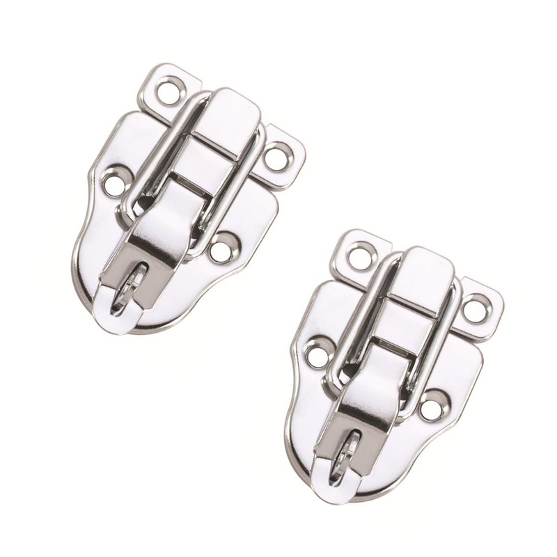 10Pack Metal Duckbilled Box Hasp Lock Toggle Latch Catch for