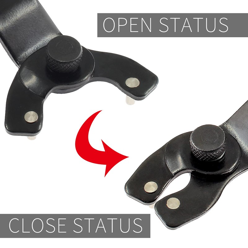 Cionyce Adjustable Pin Spanner Wrench Lock-Nut Angle Grinder Wrench for
