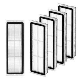Wjelet Pack of 5 Replacement HEPA Filters Compatible with Dreametech L10s Ultra, L10s Pro, L10 Ultra, Z10 Pro, S10, S10 PRO, S10 PLUS, B101CN, 1C, W10, X10+, L10 + Plus, Z10 Pro, D10 PLUS