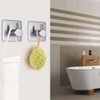 Fotosnow Adhesive Towel Hooks Heavy Duty Wall Hooks Waterproof Stainless
