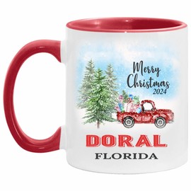 Doral Mug Doral Florida Gifts Travel Souvenir Mug Christmas Mug Ceramic 11oz White