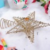 Suixing Christmas Tree Topper 9 INCH Wire Five-Pointed Star Treetop