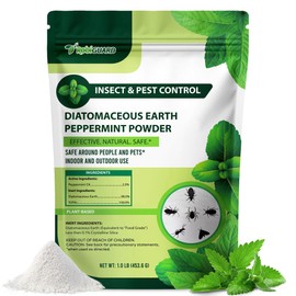 Diatomaceous Earth Food Grade & Peppermint Powder for Crawling Insect and Pest Control – 1 lb