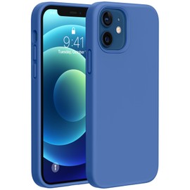 Miracase Compatible with iPhone 12 Case and iPhone 12 Pro Case, Liquid Silicone Gel Rubber Full Body Protection Shockproof Drop Protection Phone Case for iPhone 12/12 Pro 6.1 inch, Sky Blue