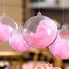 Plastic Ball, Ornament, Ball, Decorative, Christmas, Clear, Hollow Ball, Fillable,