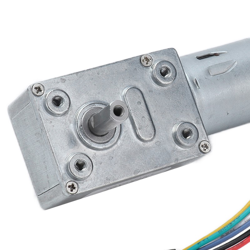 JGY‑370 DC Worm Gear Motor Gear Motor with Encoder Biaxial