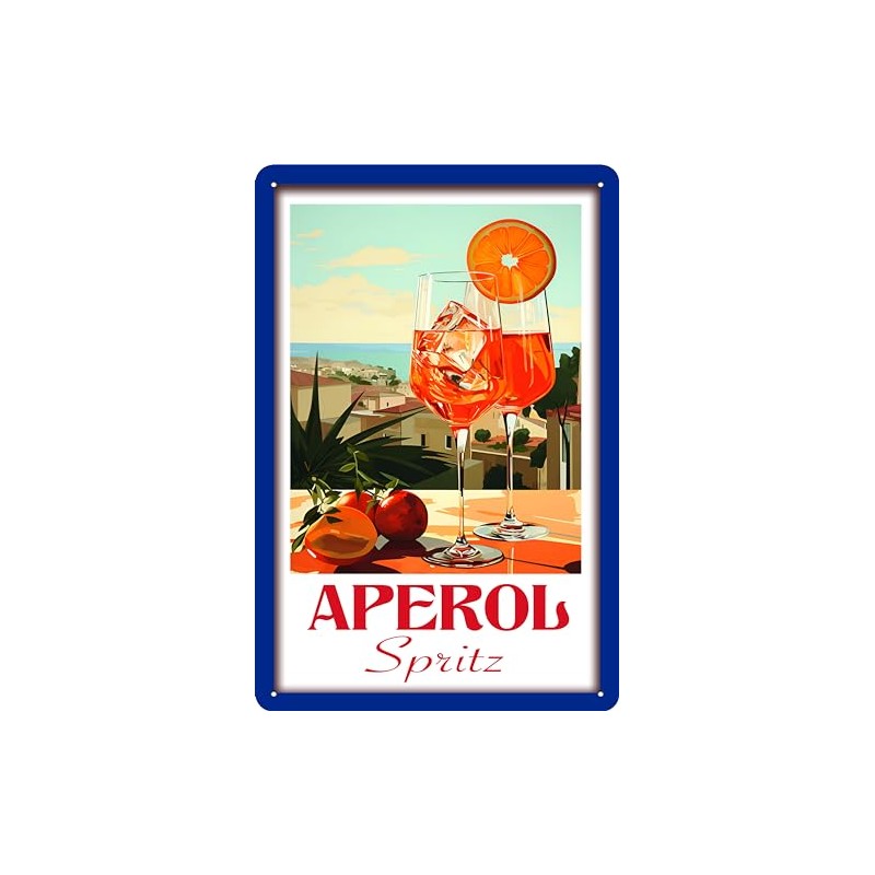 30 x 20 cm Retro Tin Sign, Bar Sign, Cocktail