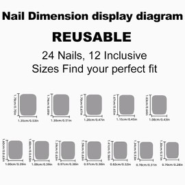 Christmas Press on Nails Short Square French Tip Fake Nails Nude Full Cover False Nails with Xmas Hat Designs Cute Acrylic Nails Glossy Glue on Nails Manicure Artificial Nails for Women Girls 24Pcs