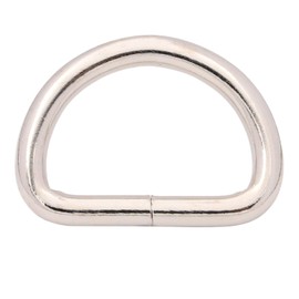 Wuuycoky 1" Inner Diameter Silvery D Rings Buckles D-ring Non-welded For Webbing Strapping Pack of 15
