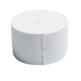 2-inch White Knit Elastic Bands Wide Heavy Stretch Elastic Spool Waistband,5 Yards