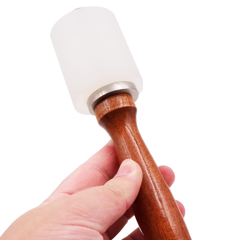 WANGCL Leather Nylon Mallet Leather Carving Hammer Sew Leather Cowhide