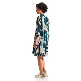 Street One Women's Patterned Tunic Dress, Tide Blue