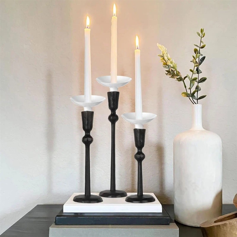 50pcs Reusable White Plastic Candle Holders Vigil Candles Drip Protector