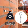 MECCANIXITY Concrete Wall Hook M6x90mm, Expansion Shoulder Eye Bolts Open