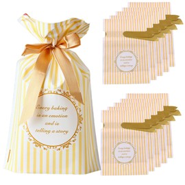 MORYTRADE 50 Count Valentine Sachets Divided Gift Bags Ribbon Yellow