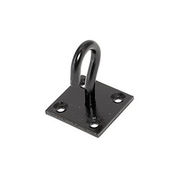 Merriway BH07694 Hook on Plate, Black