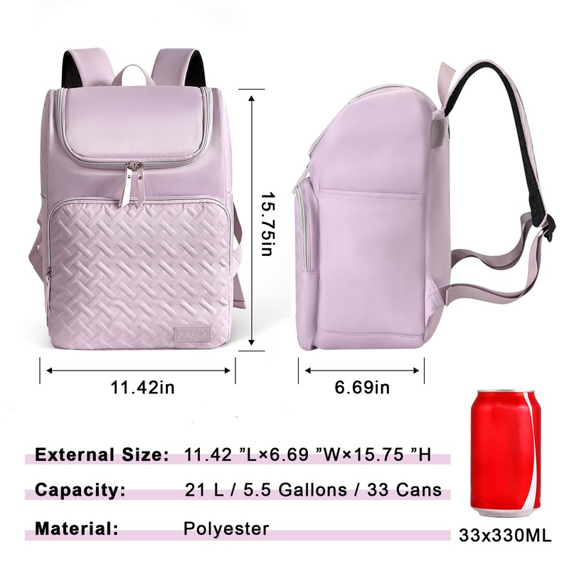 Halivita Cooler Backpack Insulated Leak Proof 33 Cans, Waterproof Hiking