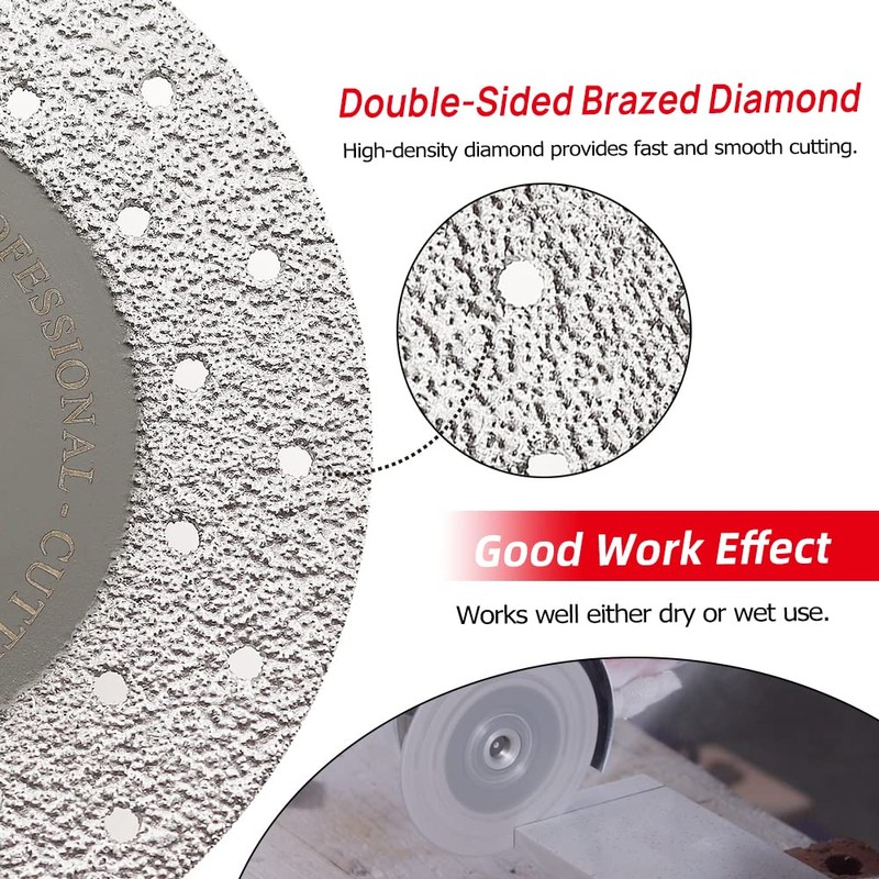 DT-DIATOOL Diamond Disc 105mm x M14 Vacuum Brazed Cutting Disc