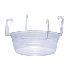 Curtis Wagner Curtis Wagner Plastics Hanging Basket Drip Pan, Clear, 12 Inch