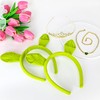 Yezmo 4PCS Green Ogre Ears Headband Set, Ogress Costume Accessories