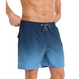 APTRO MK125 S Men's Swimming Trunks, Board Shorts, Short Quick-Drying Beach Shorts with Mesh Lining, Black