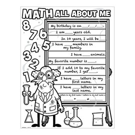 Cyo Math All About Me Poster- 30-30 Pieces - Educational and Learning Activities for Kids