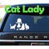Unbranded Cat Lady Pride - Vinyl Decal - Crazy Childless