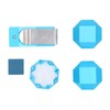 Aluminum Cue Chalk Holder Clip Octagon Universal 3 Layers Billiard