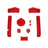 eXtremeRate Clear Red Replacement Full Set Buttons for Gameboy Advance