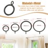 PATIKIL 1 Inch Inner Dia Curtain Rod Rings with Eyelets,