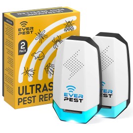 Ultrasonic Pest Repeller Control Plug in 2 Pack- Electronic Insect Defender - Roach Bed Bug Mouse Mosquito - Indoor Reject - for Cockroach Ants Mice Fly Rat Bedbug 1