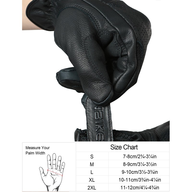 INBIKE Motorcycle Gloves for Men Premium Genuine Perforated Leather Breathable