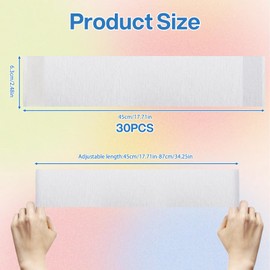 30Pcs Disposable Headbands for Facials, Soft Spa Facial Headband for Women, Ideal for Salon and Home Use, Hygienic Headbands for Beauty Treatments
