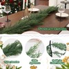 2PCS 6FT Christmas Cedar Garland Full Real Touch Artificial Green