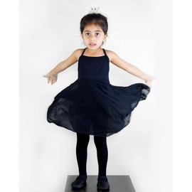 Stelle Girls' Ultra Soft Pro Dance Tight/Ballet Footed Tight(Toddler/Little Kid/Big Kid),BK,L