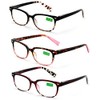 Classic Reader With Spring Hinges Half Translucent Tortoise Reading Glasses