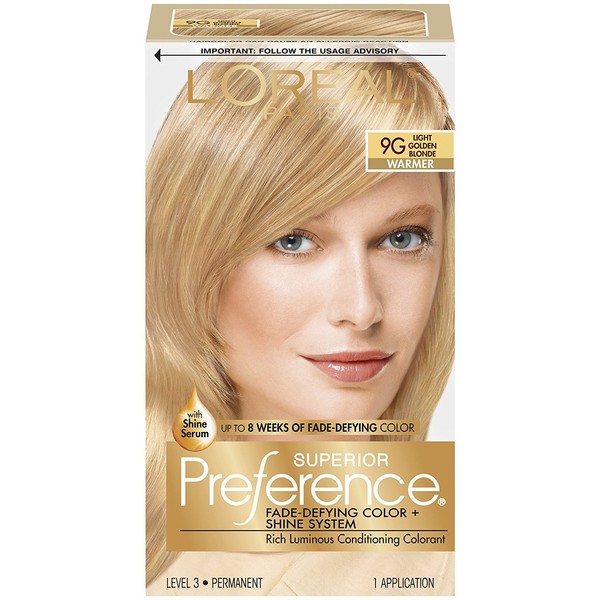 L'Oreal Superior Preference - 9G Light Golden Blonde 1 Each (Pack of 10)