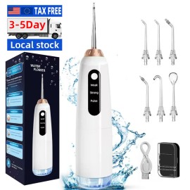 Us Warehouse Products Portable Oral Irrigator Water Flosser Teeth Cleaning Dental Water Flosser Oral Irrigatorcolor: White, model number: CY2