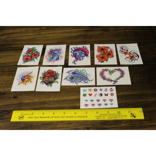 Unbranded Set of 10 Vending Machine Temporary Tattoos See Photos