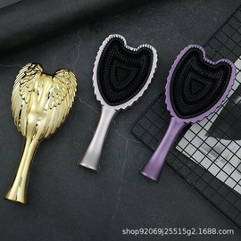 Household Women's Airbag Scalp Massage Comb - Anti-Static, Portable, for Long Hair (Angel Comb Series) Free Size / Ink Blue 4ea