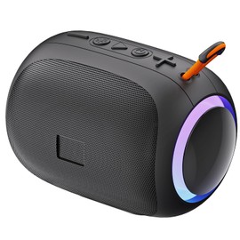 JYX Wireless Bluetooth Speaker, with 24H Playtime, Bluetooth 5.3, RGB Lights, 10W Sound, Waterproof, Support TWS/AUX/TF Card/USB, Portable for Travel Sports, Party, Gifts, Indoors and Outdoors