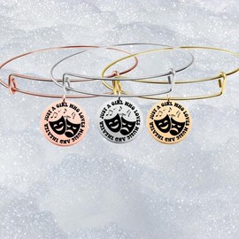 Theater Drama Bracelet - Drama Jewelry, This Girl Loves Music And Theater Jewelry - Drama Theater Lovers Jewelry - Drama Lover Jewelry Gift for Drama Students
