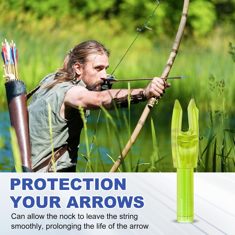 PATIKIL Archery Arrows Nocks 4.2mm, 30 Pack Plastic Insert Arrow