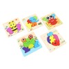 5pcs Baby Jigsaw Puzzles Animal Shaped Colorful Printing Educational Hands