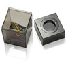 Officemateoic Small Clip Dispenser, Smoke/Black, 3-Pack (93693)